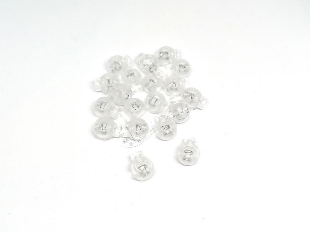 Brzdička kulatá průsvitná 15x19 mm