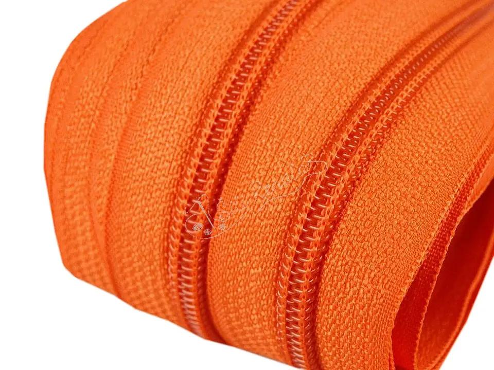 Zip spirálový oranžový  5 mm