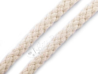 Oděvní šňůra 10-12 mm na vak režná světlá